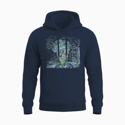 Man Thinking Unisex Hoodie - Navy