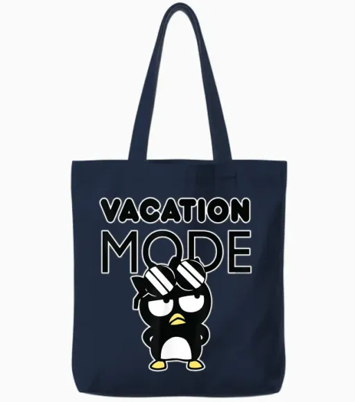 Badtz-Maru Vacation Mode - Summer & Beach Tote Bags in Navy