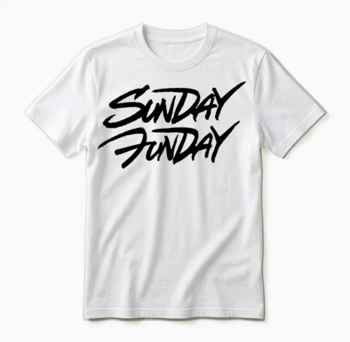 Sunday Funday Unisex T-Shirt in White