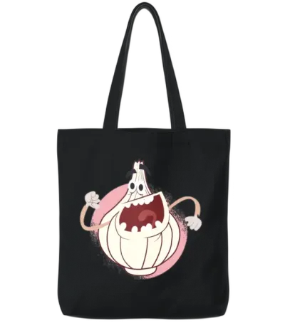 Funny Onion Tote Bags - Black