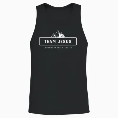 Team Jesus Lebenslanges Mitglied Christlich Damen Herren Unisex Tank Top - Black