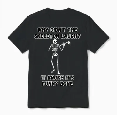 Funny Bone Unisex T-Shirt - Black
