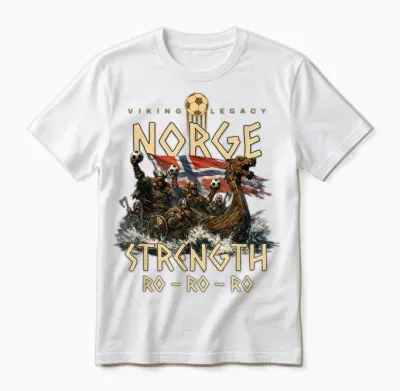 Ro Ro Ro Norwegen Flagge Viking Legacy Wikinger Trikot Unisex T-Shirt - White