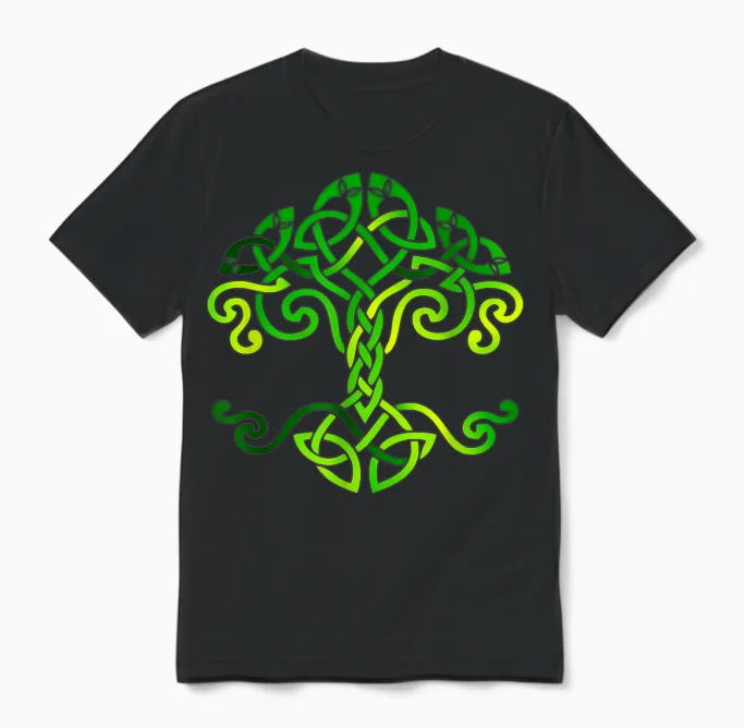 Irland Geschenk Flagge Ireland Vintage St. Patricks Day Unisex T-Shirt in Black
