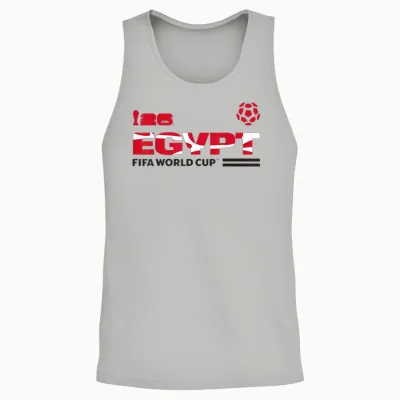 Fifa World Cup26 Qualifier Egypt Unisex Tank Top - Ash