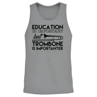 Education Is Important but Trombone Unisex Tank Top - Sport Grey – 2