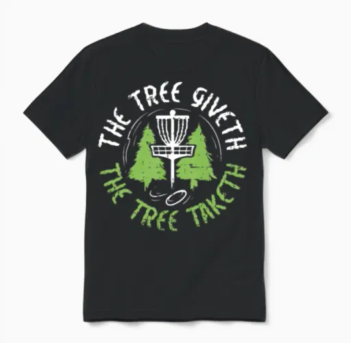 Disc Golf Unisex T-Shirt in Black