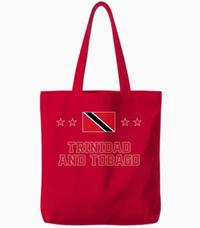 Trinidad and Tobago Tote Bags - Red
