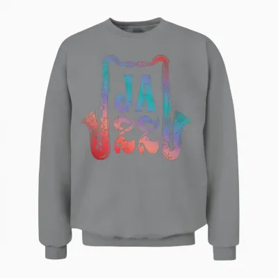 Jazz Retro Saxophone Unisex Sweatshirt - Sport Grey