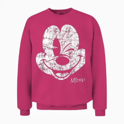 Mickey Mouse Beaten Face Unisex Sweatshirt - Heliconia