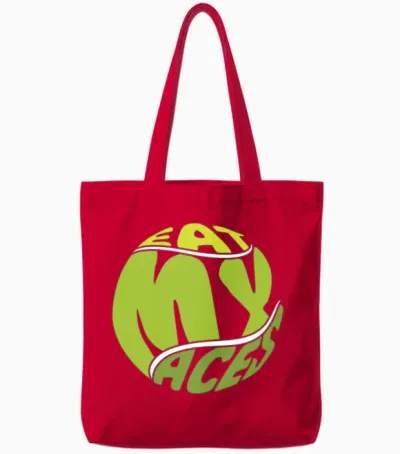 Tennis Funny Tote Bags - Red