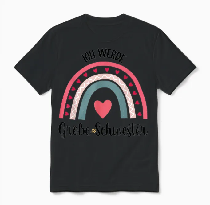 Ich Werde Große Schwester Kinder Große Schwester Unisex T-Shirt in Black