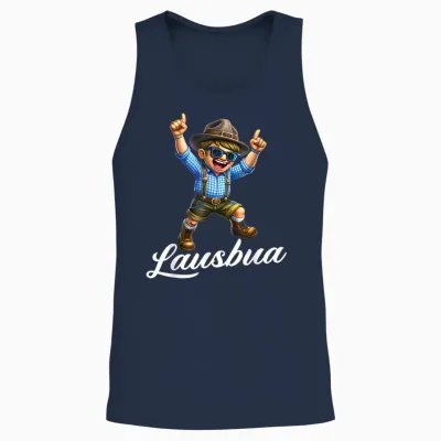 Extremely Cool Lausbua Boys' Costume T-Shirt, Black Unisex Tank Top - Navy