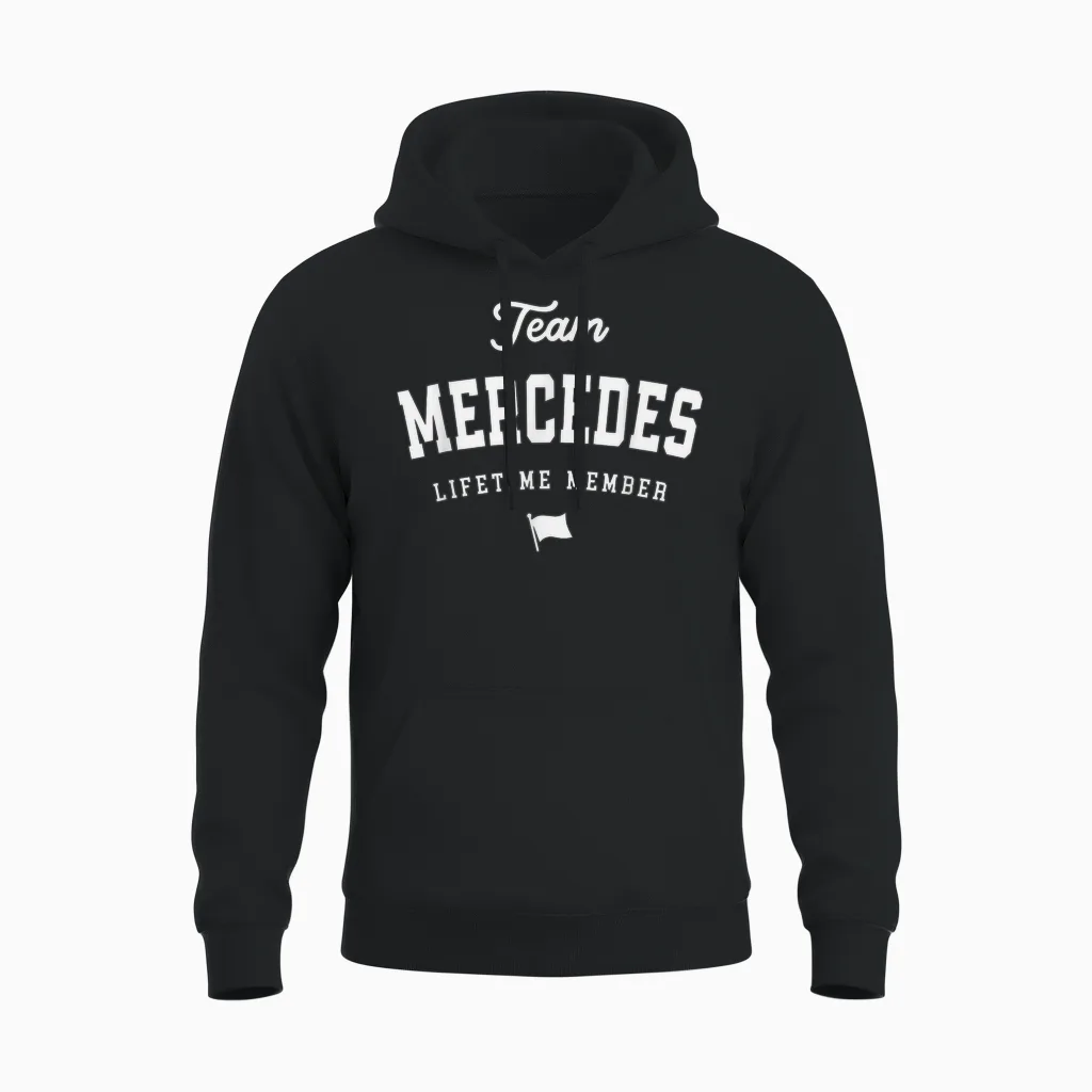 Mercedes Funny Name Mercedes Lifetime Unisex Hoodie in Black