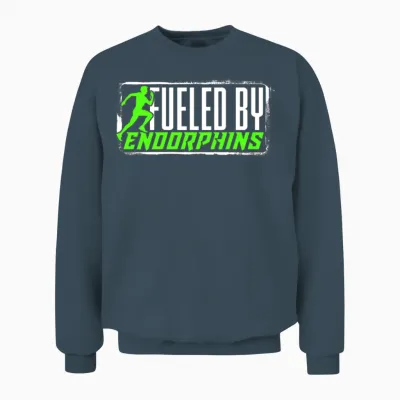 Marathon Marathoner Fueled by Endorphins Unisex Sweatshirt - Dark Heather