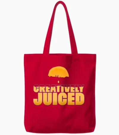 Creatively Juiced Tote Bags - Red