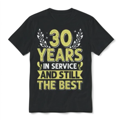 Jubilee 30 Years and Still the Best Colleague Unisex T-Shirt - Black