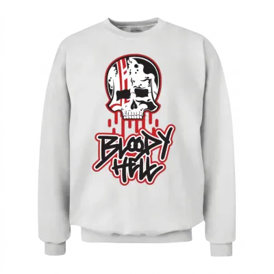 Bloody Hell Unisex Sweatshirt - White