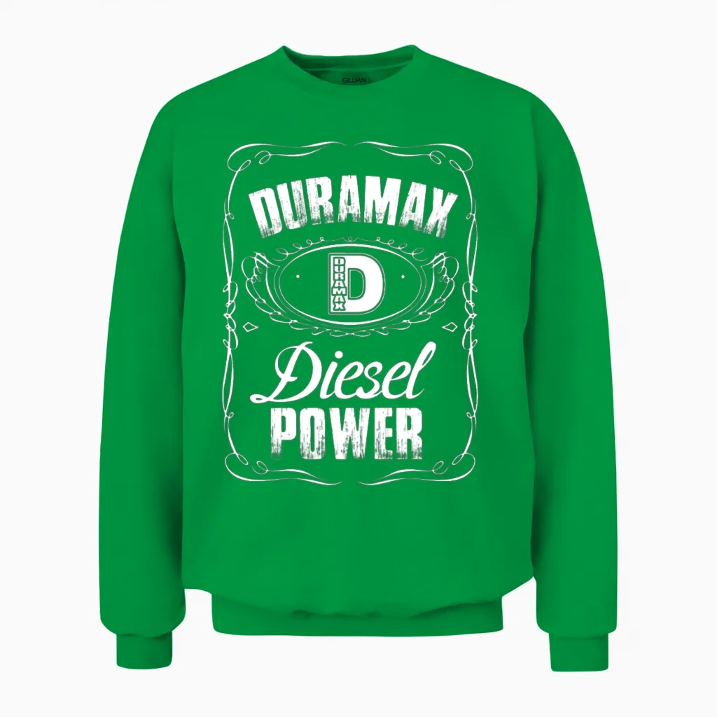 Duramax Diesel Power Unisex Sweatshirt in Irish Green