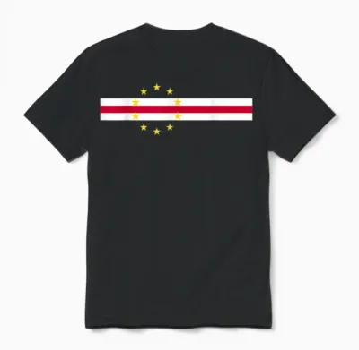Cape Verde Flag Fans Proud Cabo Verde Supporters Unisex T-Shirt - Black