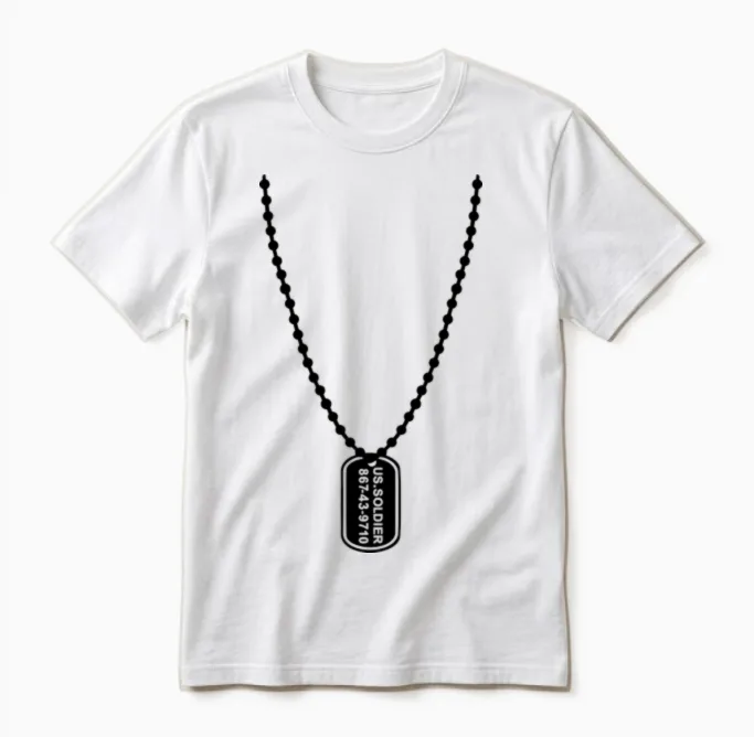 Dog Tag Lovers Unisex T-Shirt in White