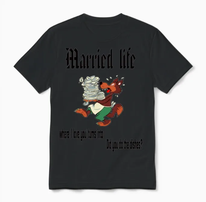 Married Life Unisex T-Shirt in Black