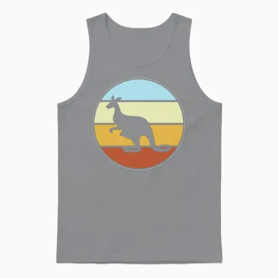 Kangaroo Retro Unisex Tank Top - Sport Grey