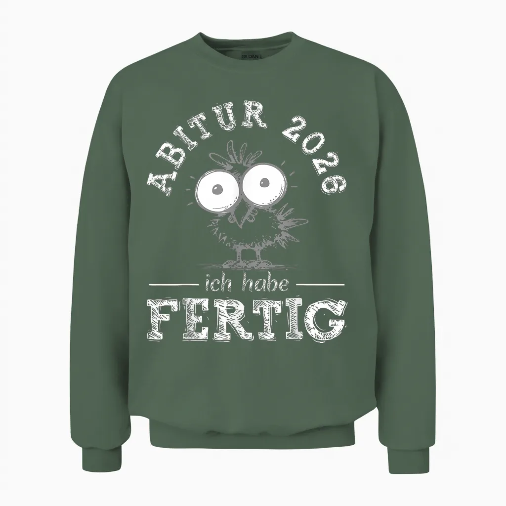 Abitur 2026 | Abi 26 | Schulabschluss Abiturienten Jungen Unisex Sweatshirt in Military Green