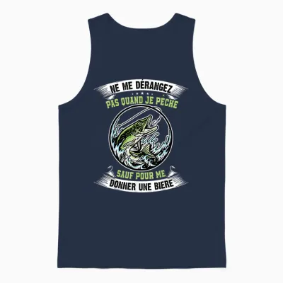 Predatory Fishing, Gift for Pike Fisherman T-Shirt, Black Unisex Tank Top - Navy