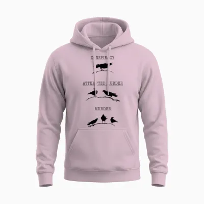 Attempted Murder Edgar Allan Poe Conspiracy Unisex Hoodie - Light Pink
