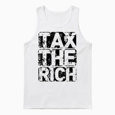 Tax the Rich - Aoc - Progressiver Punk Unisex Tank Top - White