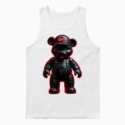 I Love Bears! Fun, Funny, Bold, Ox, Sexy, Gay, Teddy Unisex Tank Top - White