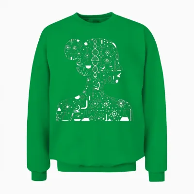 Women in Science Scientific Teacher Appreciation Chemistry Unisex Sweatshirt - Irish Green