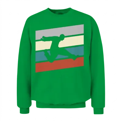 Parkour Retro Unisex Sweatshirt - Irish Green
