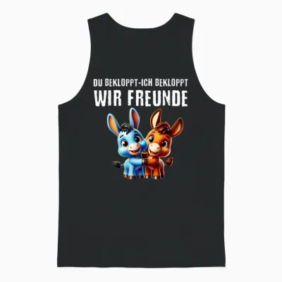Du Bekloppt Ich Bekloppt Wir Freunde Beste Freundin Unisex Tank Top - Black