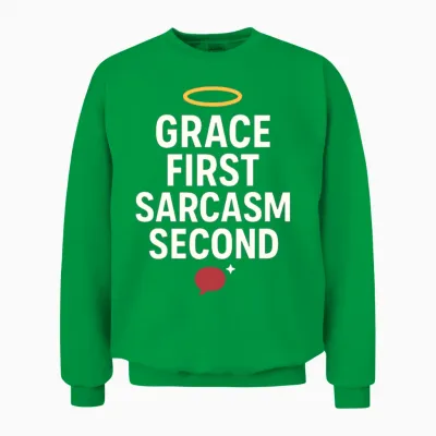 Funny Pastor Youth Ministry Church Leader Humor Unisex Sweatshirt - Irish Green
