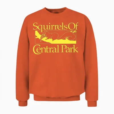 Squirrels of Central Park Unisex Sweatshirt - Orange