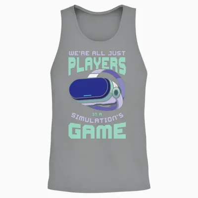 Simulation Gaming Science Fiction Video Games Unisex Tank Top - Sport Grey