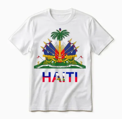 Flag Haiti Day Pride Tradition Born Haitian Creole 2024 T-Shirt, Black, S Unisex T-Shirt - White
