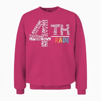 Funny Fourth Grade Tee Shirt Students of 4th Grade Boy Unisex Sweatshirt - Heliconia