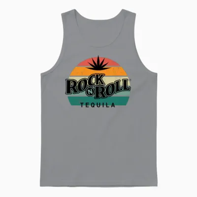 Rock N Roll Tequila Eighth Collection Unisex Tank Top - Sport Grey