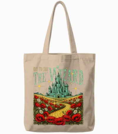 Yellow Brick Road We’re off Wizard Tote Bags - Natural