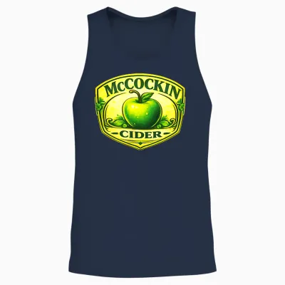 Mccockin Cider St Patrick’s Day Edition Irish Double Sided Unisex Tank Top - Navy