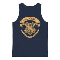 Harry Potter Hogwarts Coat of Arms Unisex Tank Top - Navy – 1