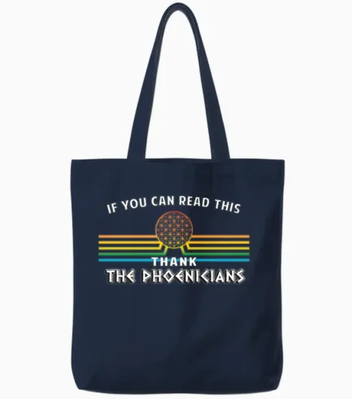 Disney World Thank the Phoenicians The Tote Bags in Navy