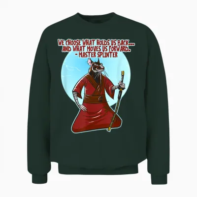 The Wisdom of Master Splinter Unisex Sweatshirt - Forest