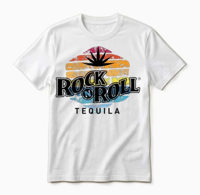 Rock N Roll Tequila Fifth Collection Unisex T-Shirt in White
