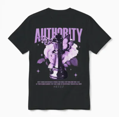 Modern Hip Hop Vintage Graffiti Urban Backprint Streetwear T-Shirt, Black Unisex T-Shirt - Black