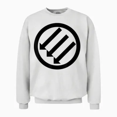 Iron Front - Les Trois Flèches - Stand Against Fascism Unisex Sweatshirt - White