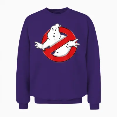 Ghostbusters Classic T-Shirt Movie Logo Unisex Sweatshirt - Purple